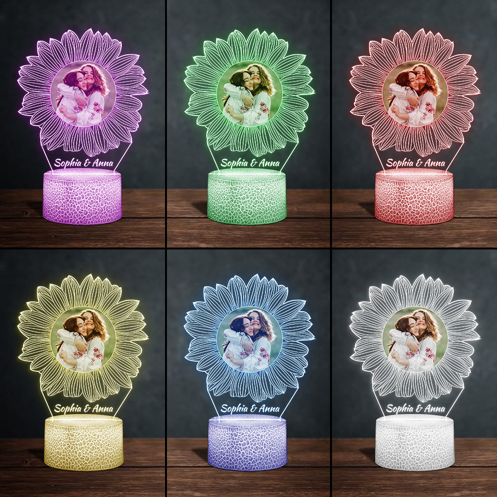 Tu es mon rayon de soleil - Cadeau pour maman, grand-mère, sœur, fille, fils, frère, grand-père, papa, épouse, époux, ami(e) - Plaque lumineuse personnalisée