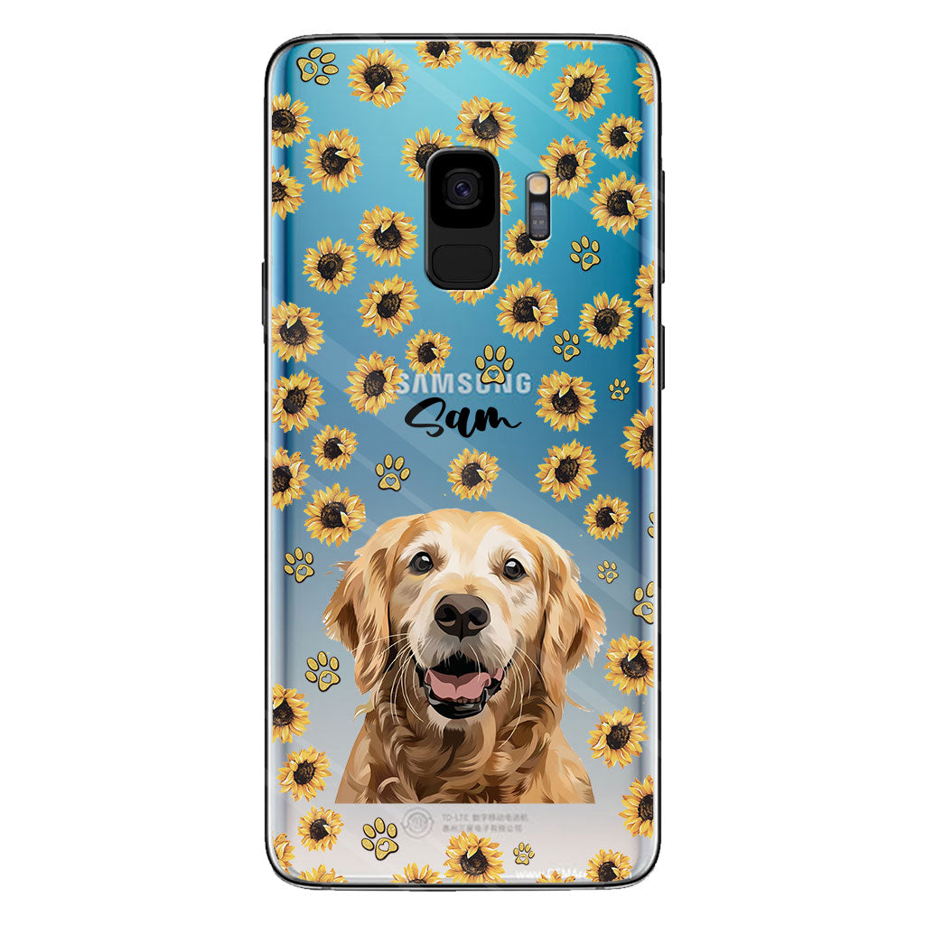 Tu es mon rayon de soleil - Coque de téléphone transparente personnalisée pour chien