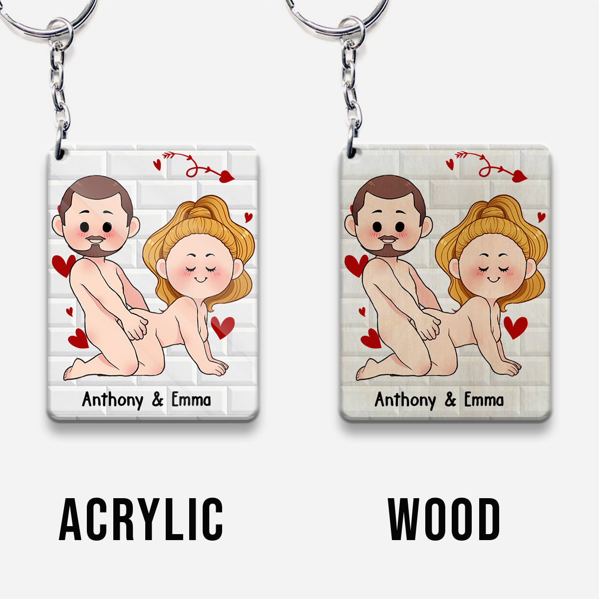 Je veux juste que tu sois heureux - Cadeau pour couple (mari, femme, petit ami, petite amie) - Porte-clés personnalisé