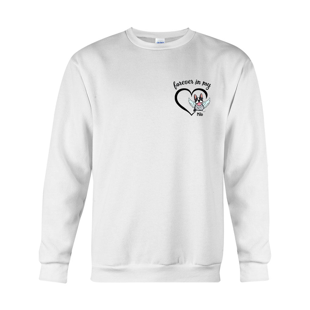 À jamais dans mon cœur - T-shirt et sweat à capuche personnalisés pour chien