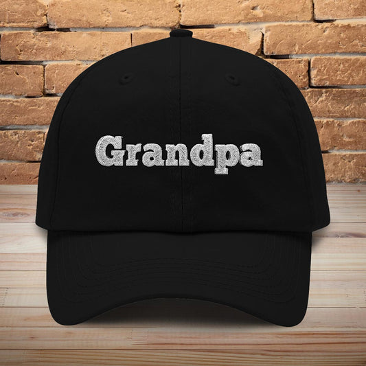 Casquette classique brodée personnalisée avec nom pour grand-père
