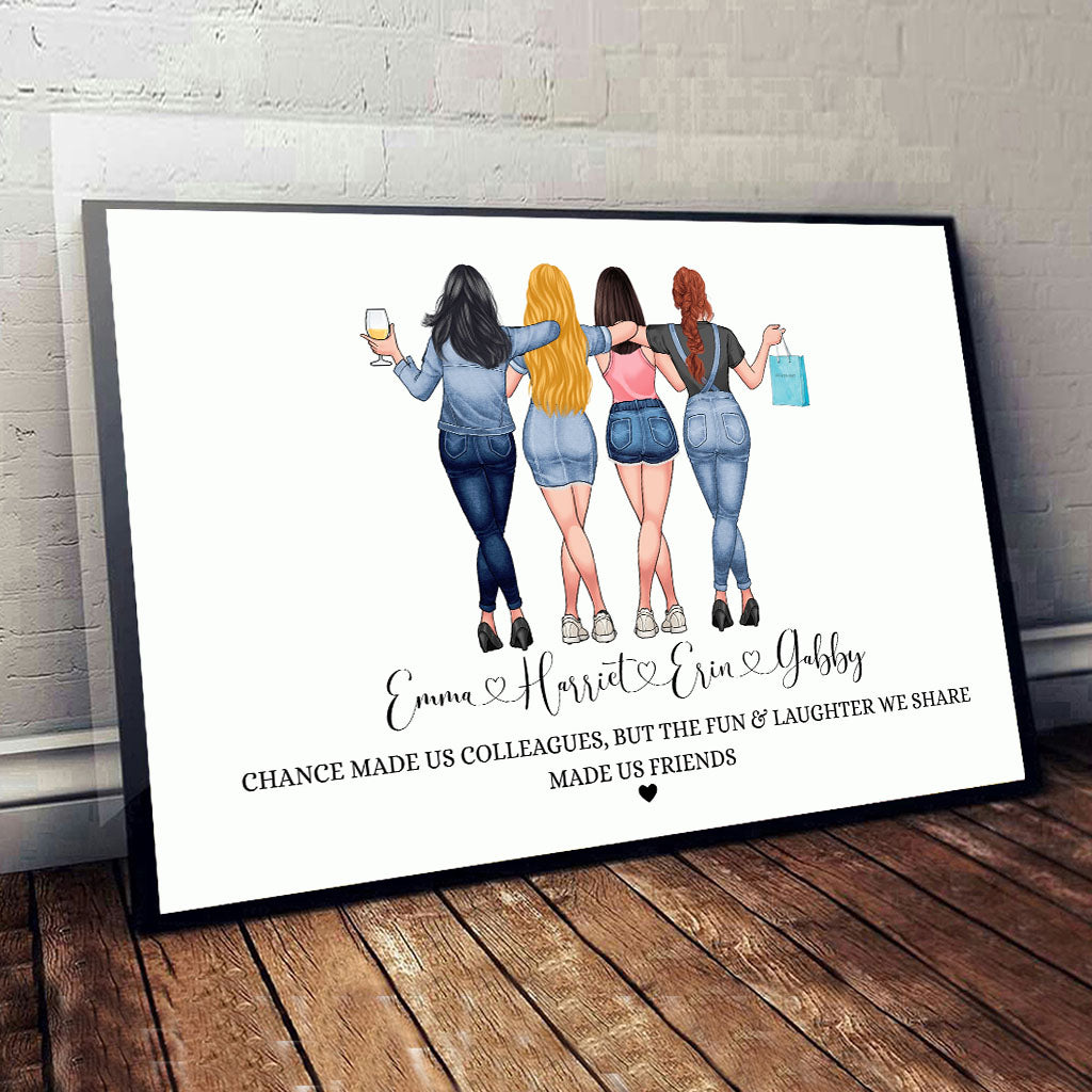 Le hasard nous a réunis collègues - Toile et affiche personnalisées pour collègues