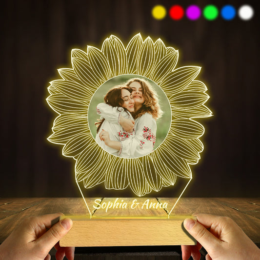 Tu es mon rayon de soleil - Cadeau pour maman, grand-mère, sœur, fille, fils, frère, grand-père, papa, épouse, époux, ami(e) - Plaque lumineuse personnalisée