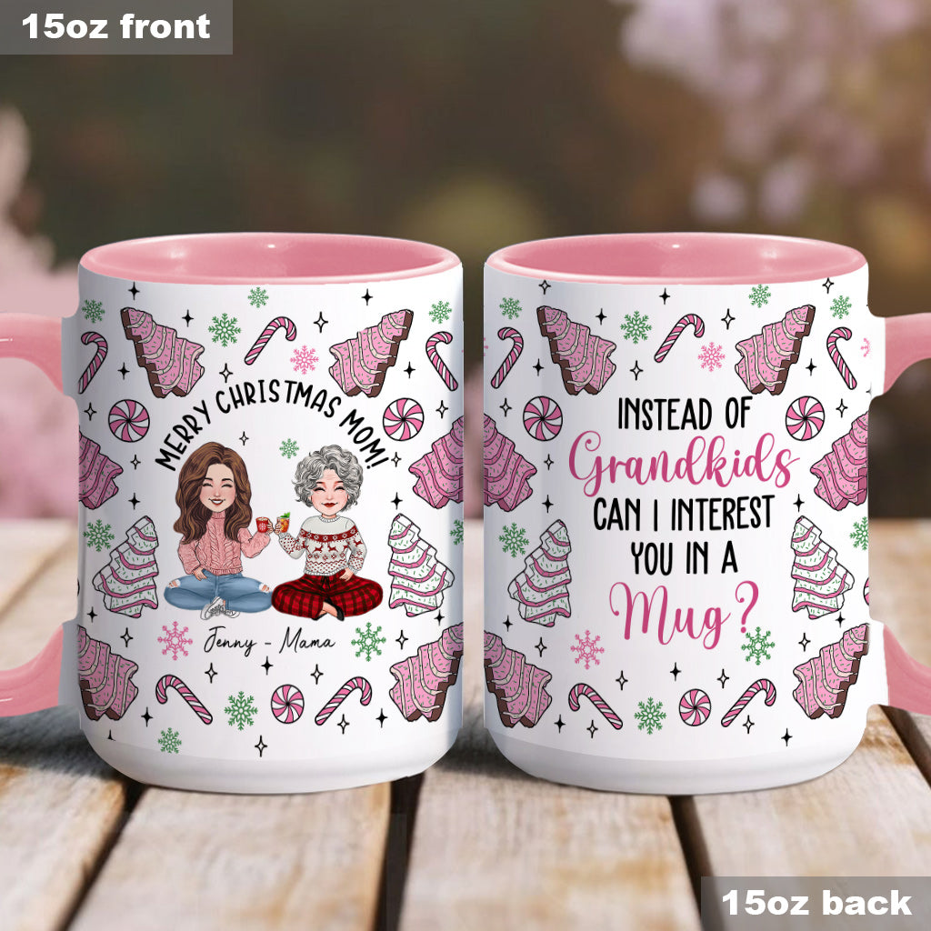 Au lieu de petits-enfants - Cadeau pour maman - Mug personnalisé