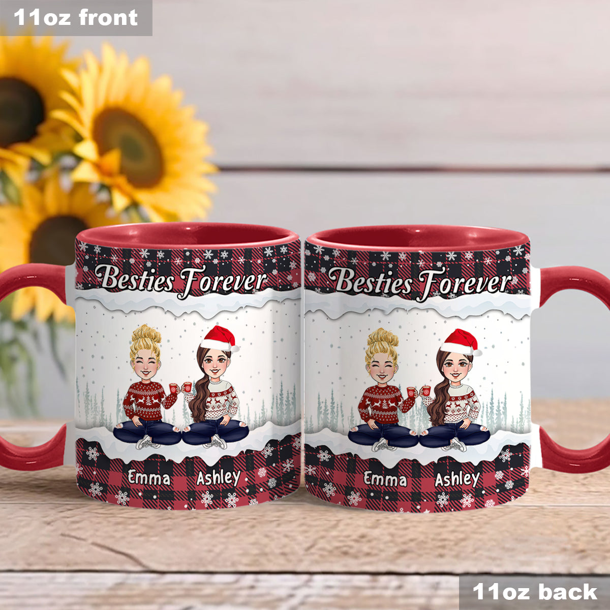 Meilleures amies pour toujours - Mug personnalisé « Meilleure amie »