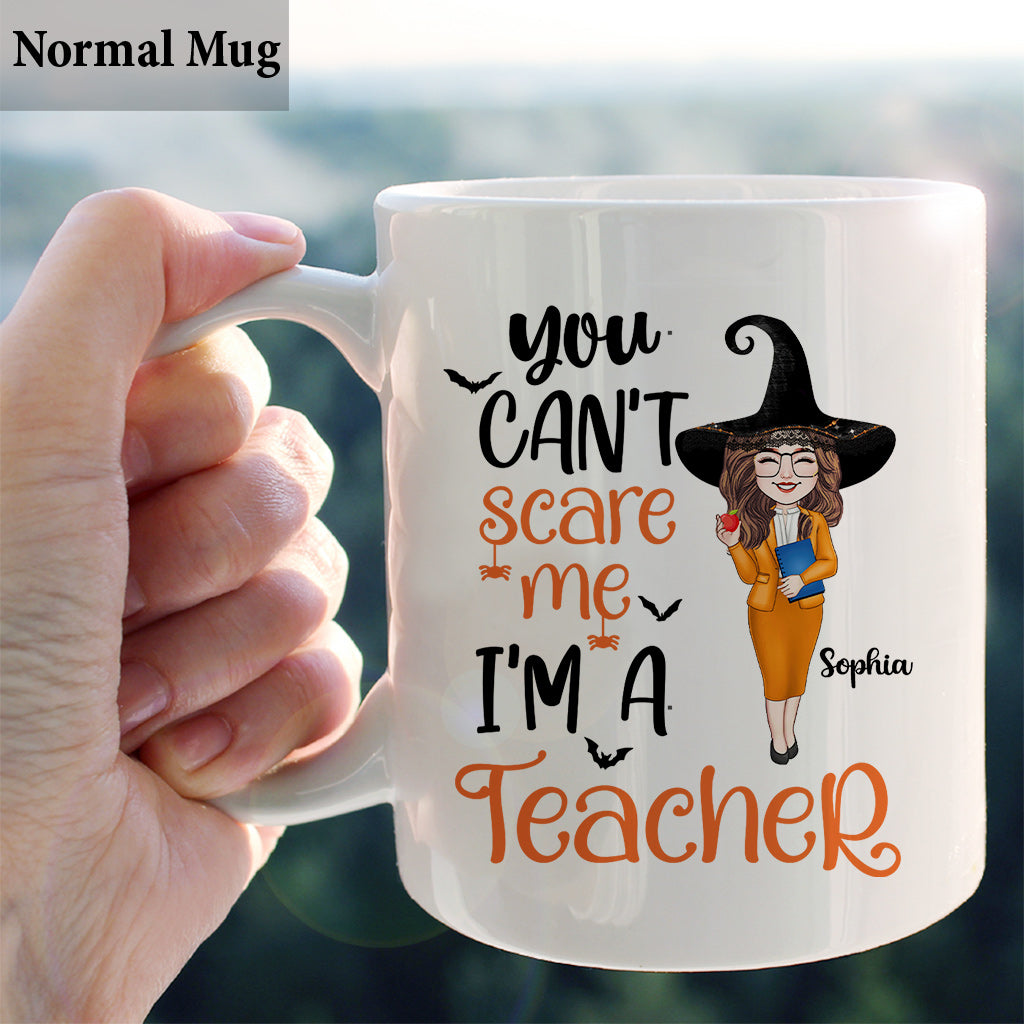 Tu ne peux pas me faire peur, je suis enseignant(e) ! – Mug personnalisé pour enseignants