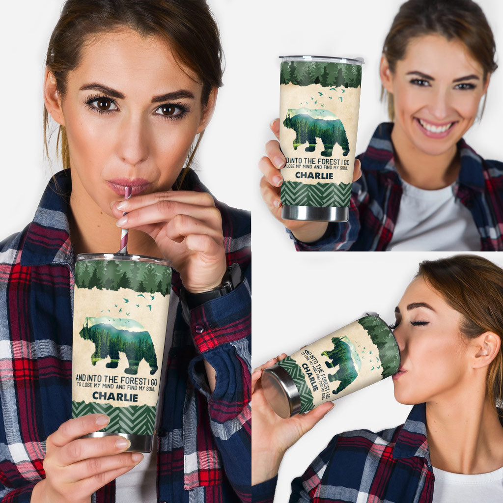 Gobelet isotherme personnalisé « J’adore le camping »