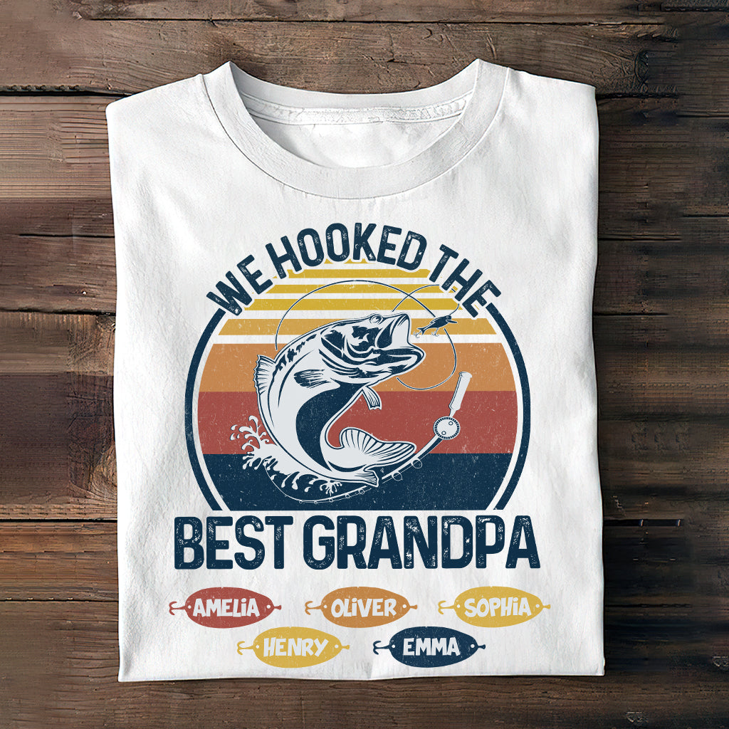 Nous avons trouvé le meilleur papa pêcheur, grand-père ! - Cadeau de pêche pour papa et grand-père - T-shirt et sweat à capuche personnalisés