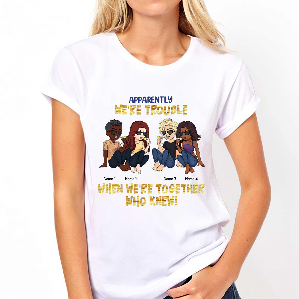 Les meilleures amies sont celles qu'on choisit soi-même - Cadeau pour sa sœur - T-shirt et sweat à capuche personnalisés