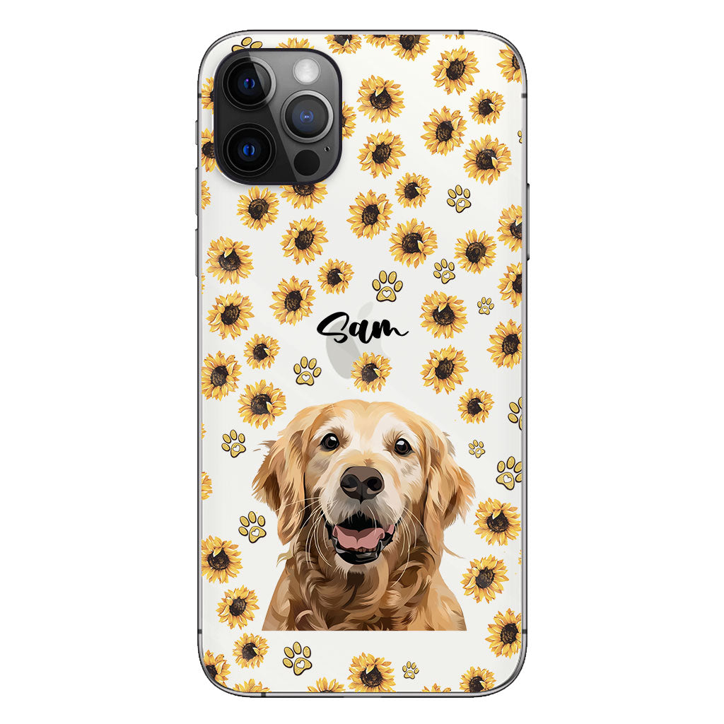 Tu es mon rayon de soleil - Coque de téléphone transparente personnalisée pour chien