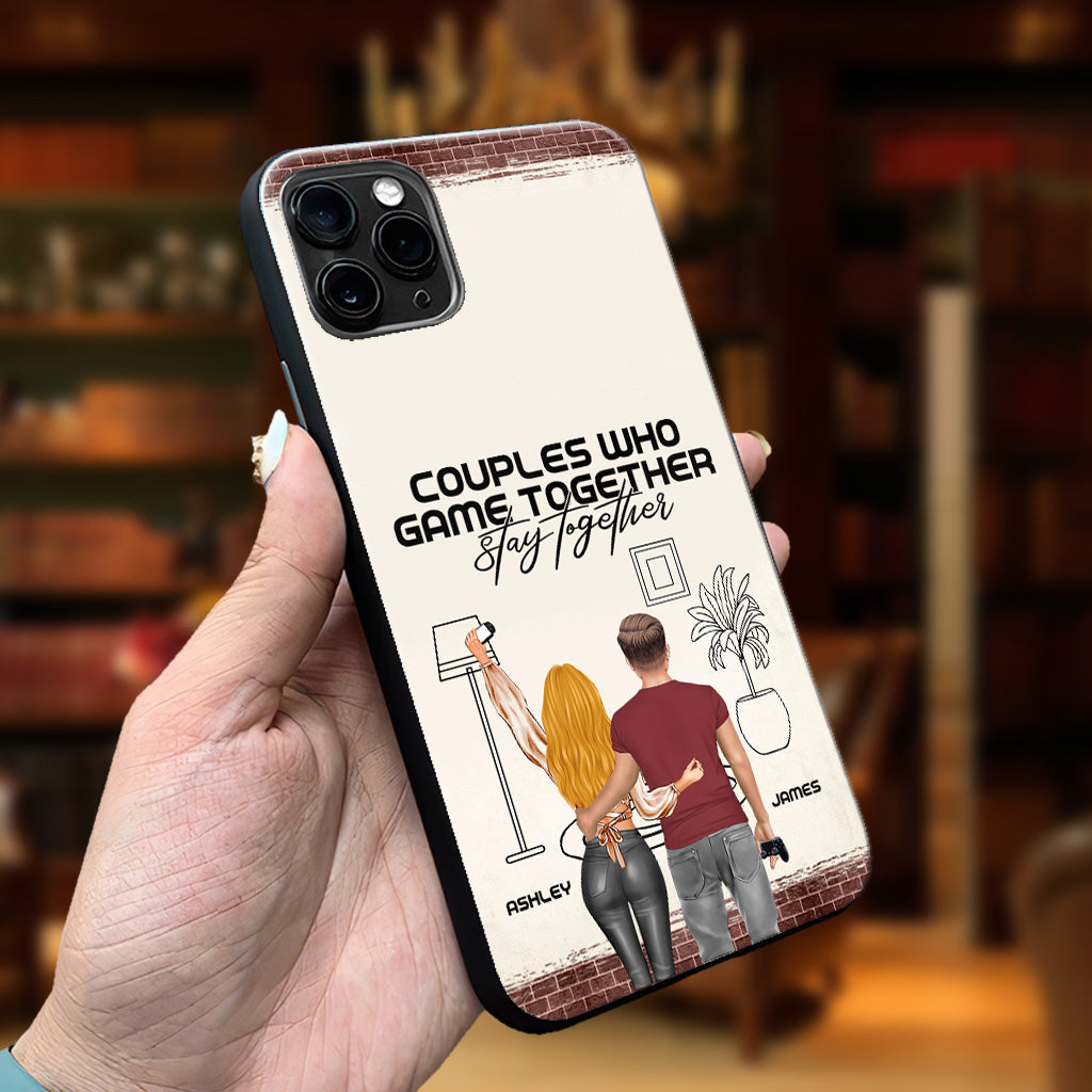 Les couples qui jouent ensemble restent ensemble - Coque de téléphone personnalisée pour jeux vidéo