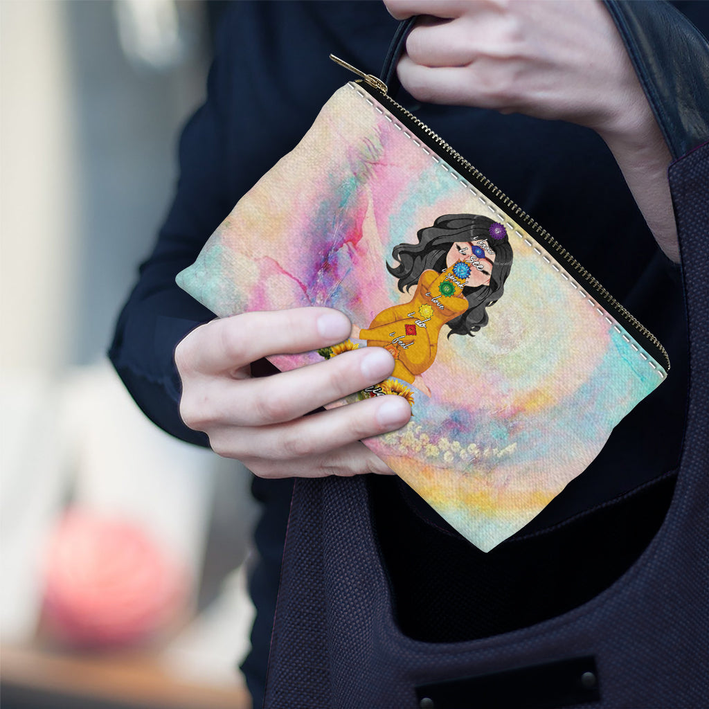 Lâchez prise - Pochette de yoga personnalisée