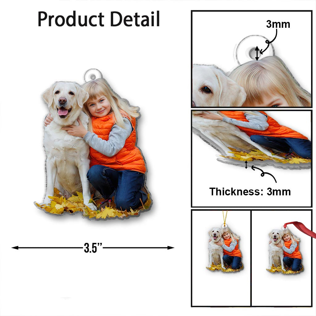 Chiens mignons - Ornement transparent personnalisé pour chien