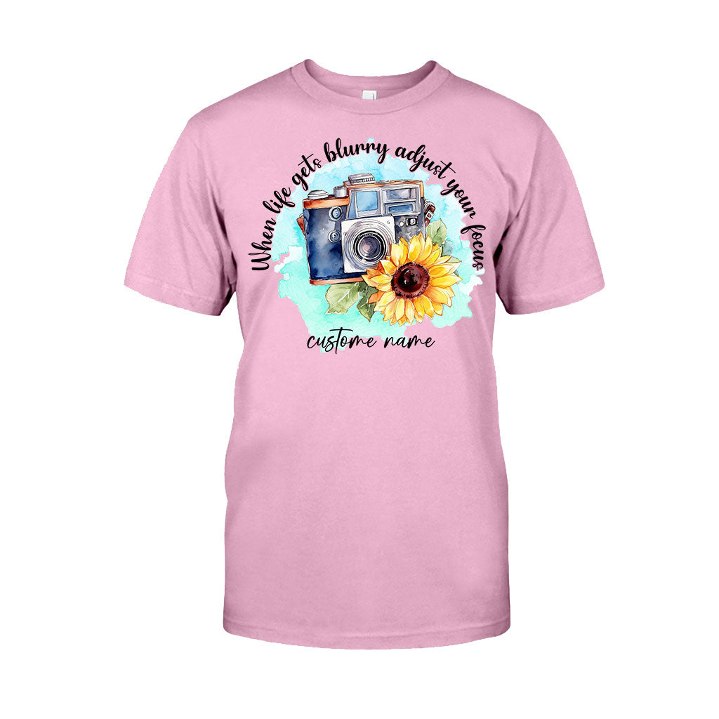 Quand la vie devient floue, ajustez votre mise au point - T-shirt et sweat à capuche personnalisés avec photographie
