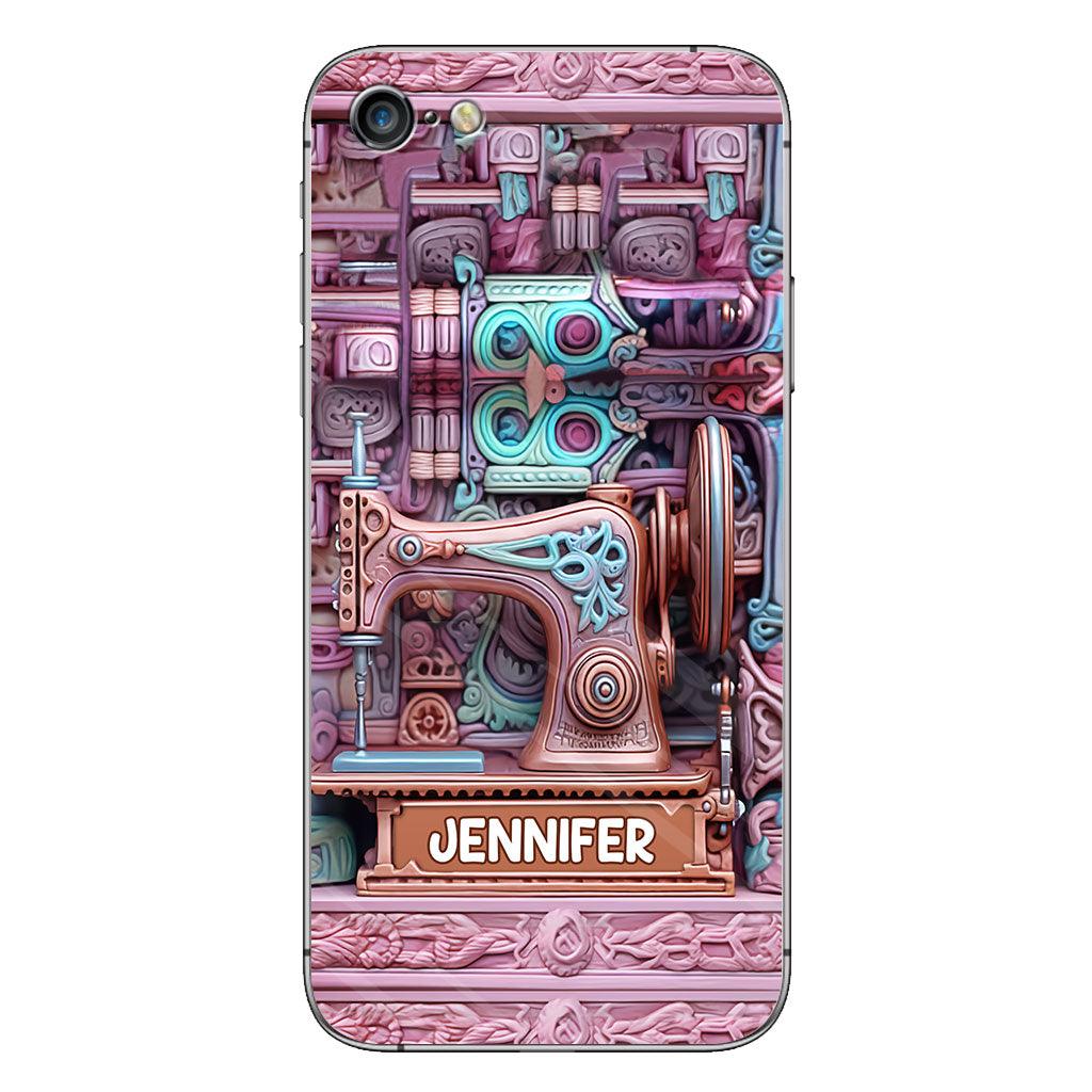 Passionnée de couture - Étui de téléphone personnalisé sur le thème de la couture