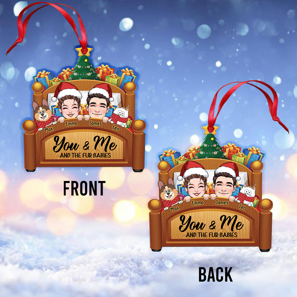 Toi, moi et nos animaux de compagnie - Ornement personnalisé pour couple
