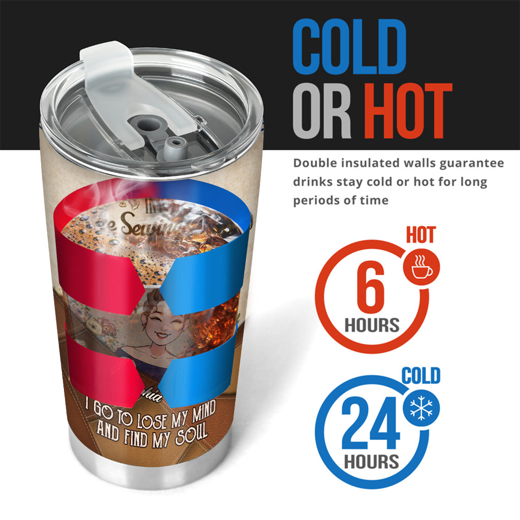 And Into The Sewing Room I Go - Personalized Sewing Tumbler