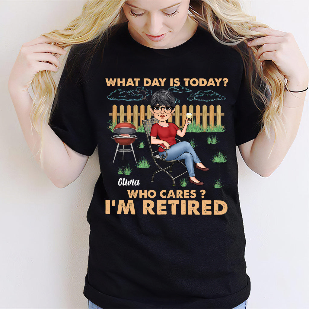 Quel jour sommes-nous ? Qui s'en soucie ? - T-shirt et sweat à capuche personnalisés pour retraités