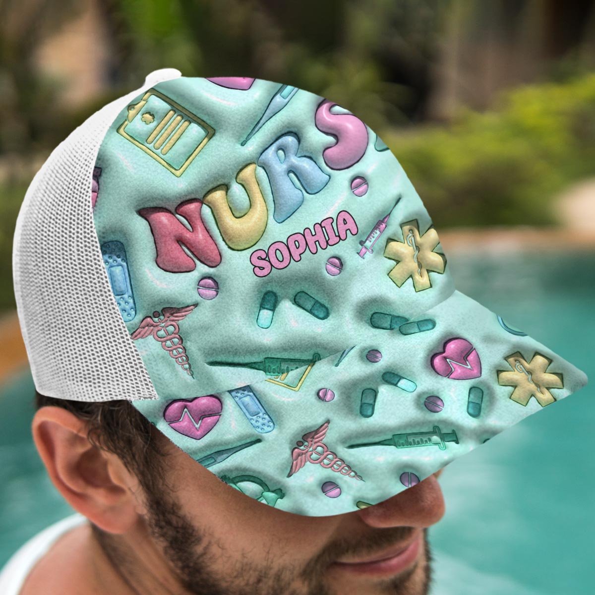 Vie d'infirmière - Casquette de camionneur personnalisée pour infirmière