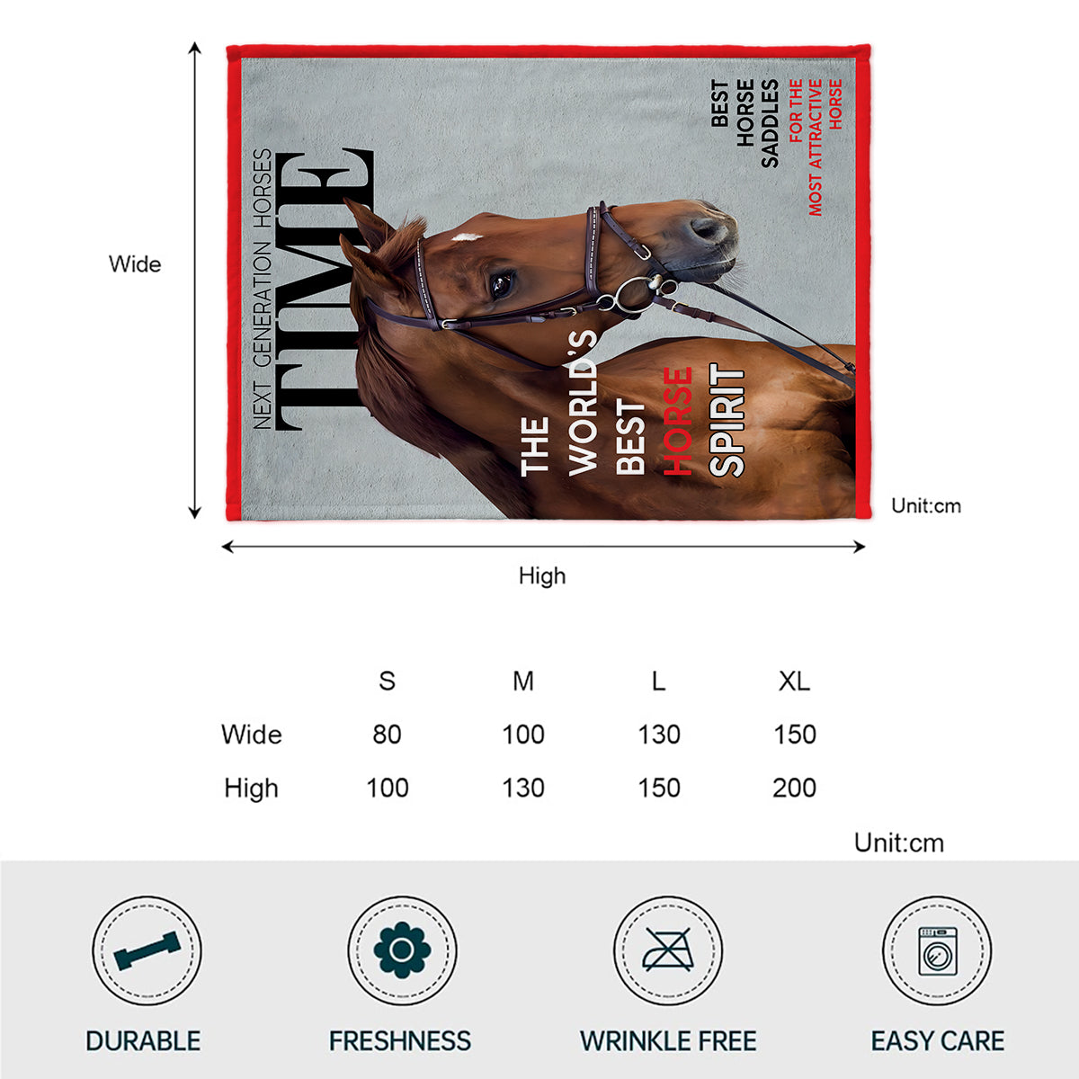 Magazine Covers - Personalized Horse Blanket