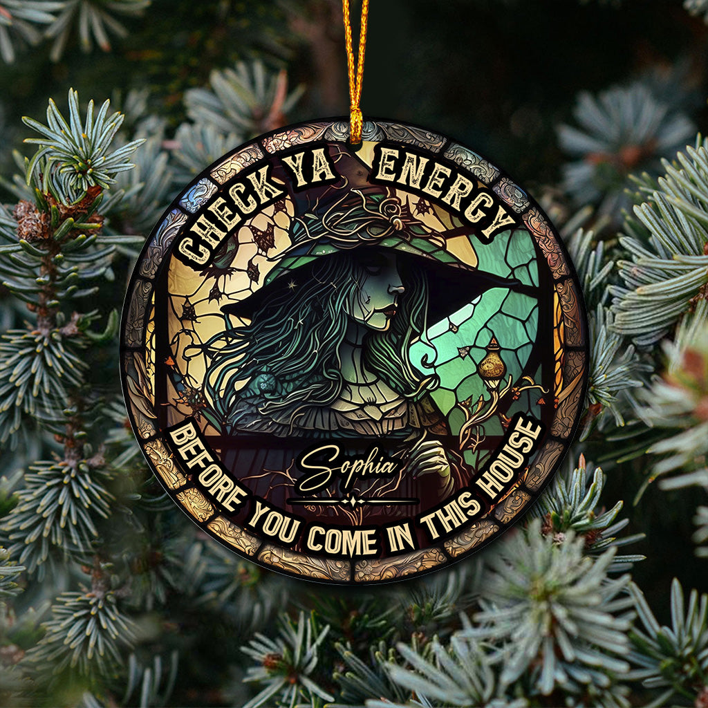 Check Ya Energy - Ornement de sorcière personnalisé