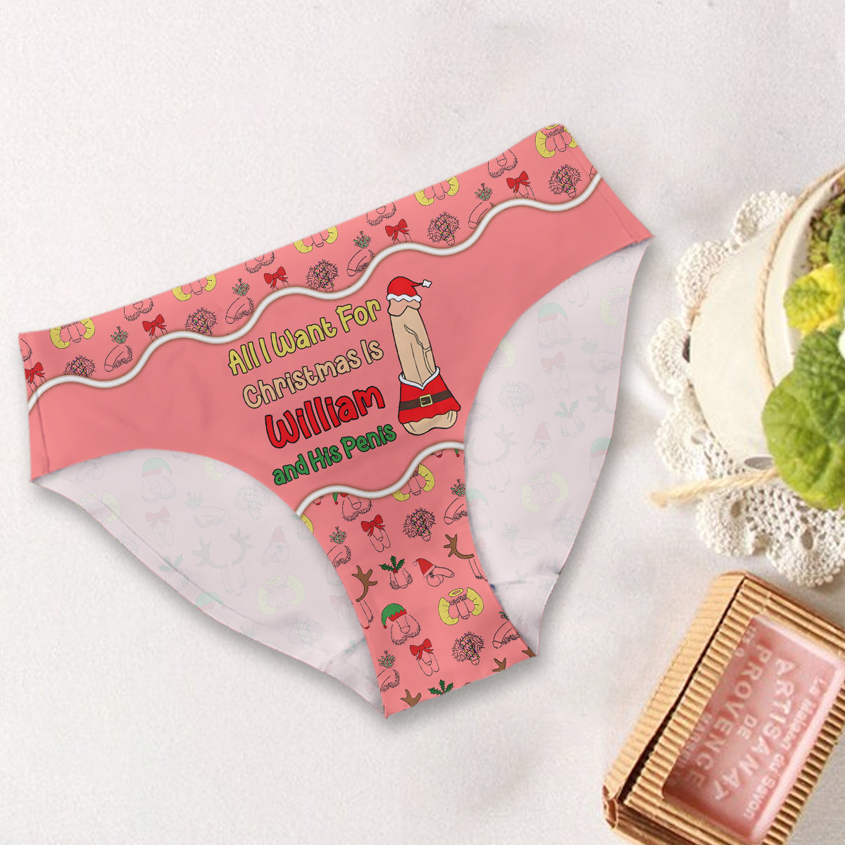 Tout ce que je veux pour Noël - Culottes personnalisées pour couples de femmes