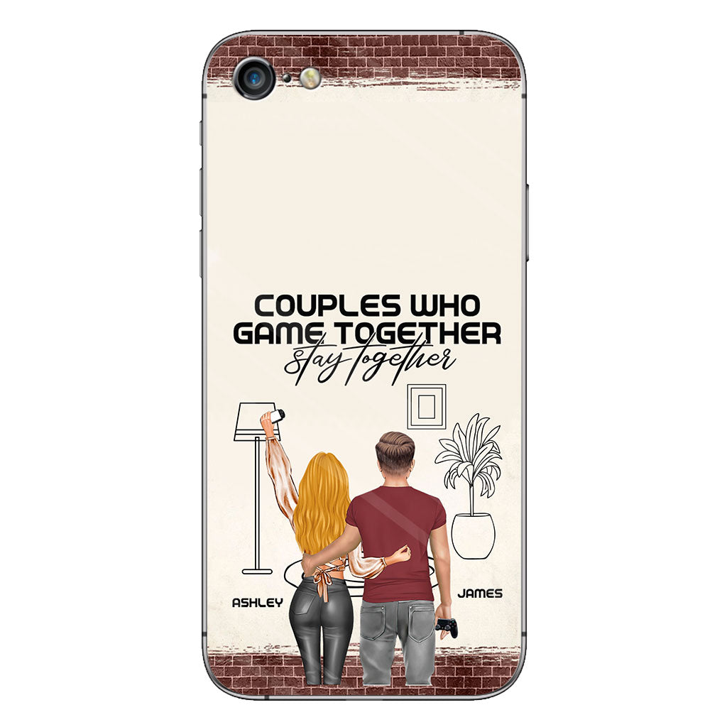 Les couples qui jouent ensemble restent ensemble - Coque de téléphone personnalisée pour jeux vidéo