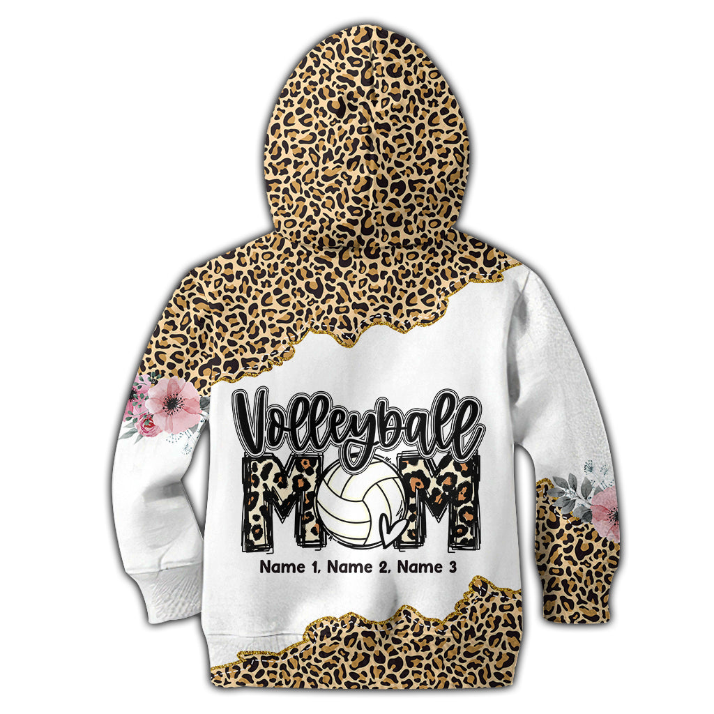 Maman Volleyeuse Léopard - T-shirt de volley personnalisé intégral