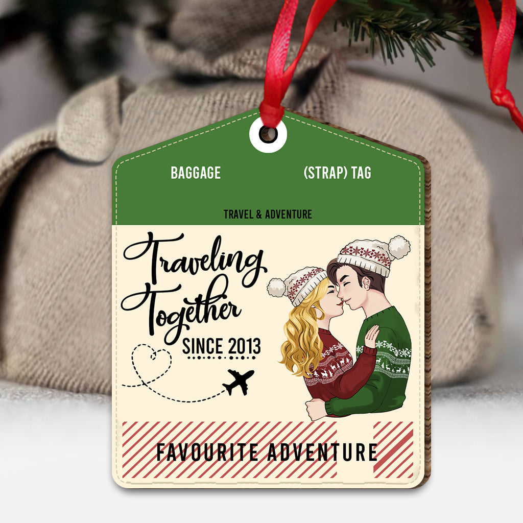 Travelling Together - Travelling gift for wife, boyfriend, girlfriend - Personalized Ornament