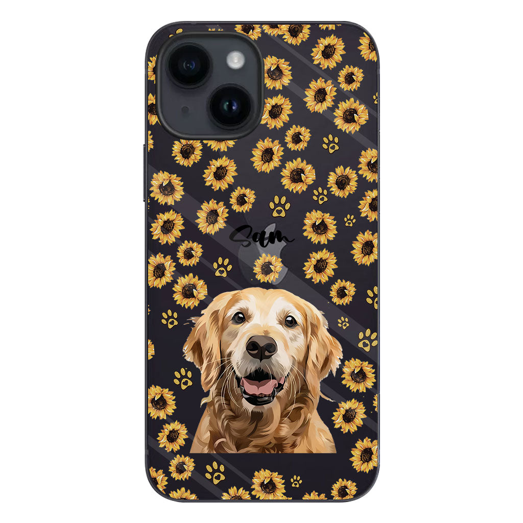 Tu es mon rayon de soleil - Coque de téléphone transparente personnalisée pour chien