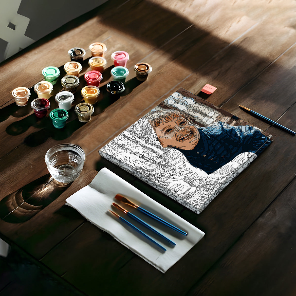 Kit de peinture par numéros personnalisé avec photo - Mon fils