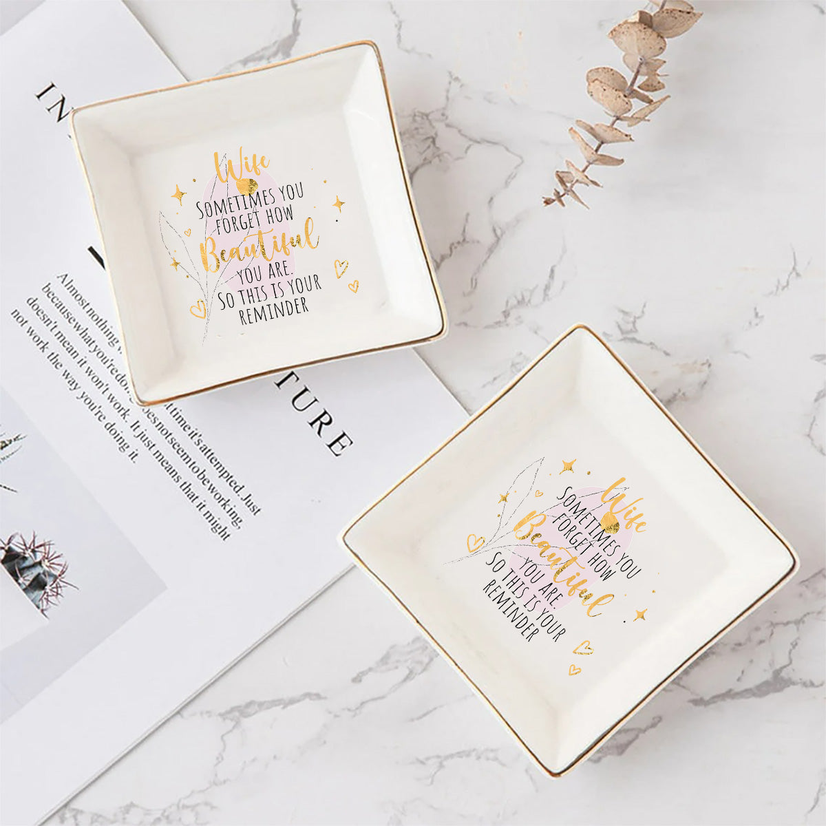 Petit rappel - Cadeau pour maman, grand-mère, fille, petite-fille, tante, épouse, petite amie, amie - Porte-bijoux personnalisé