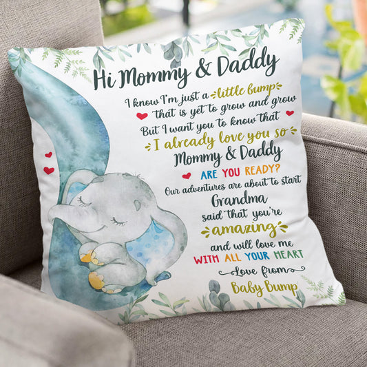 Coussin décoratif personnalisé « Amour de bébé » pour maman