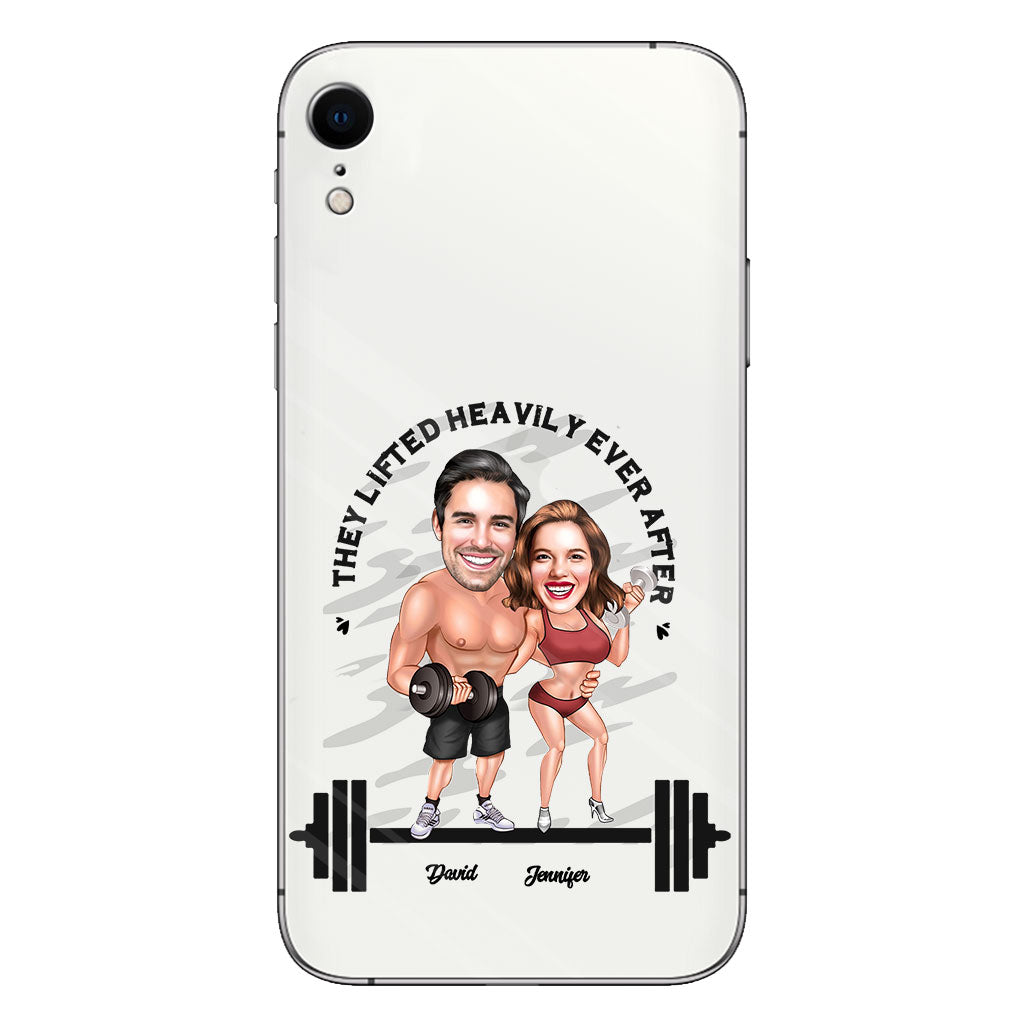 They Lifted Heavily Ever After - Personalized Fitness Clear Phone Case