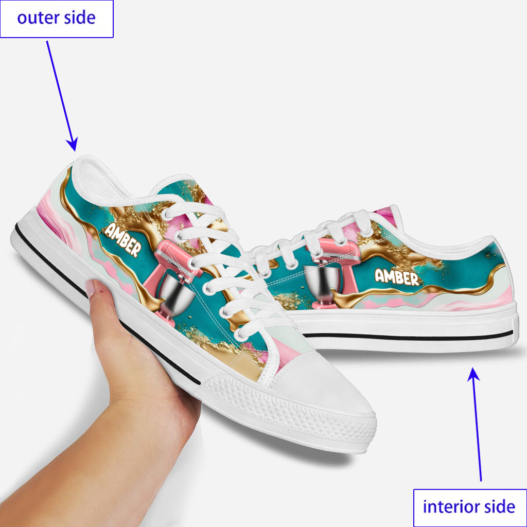 J'adore la pâtisserie - Chaussures basses personnalisées pour la pâtisserie