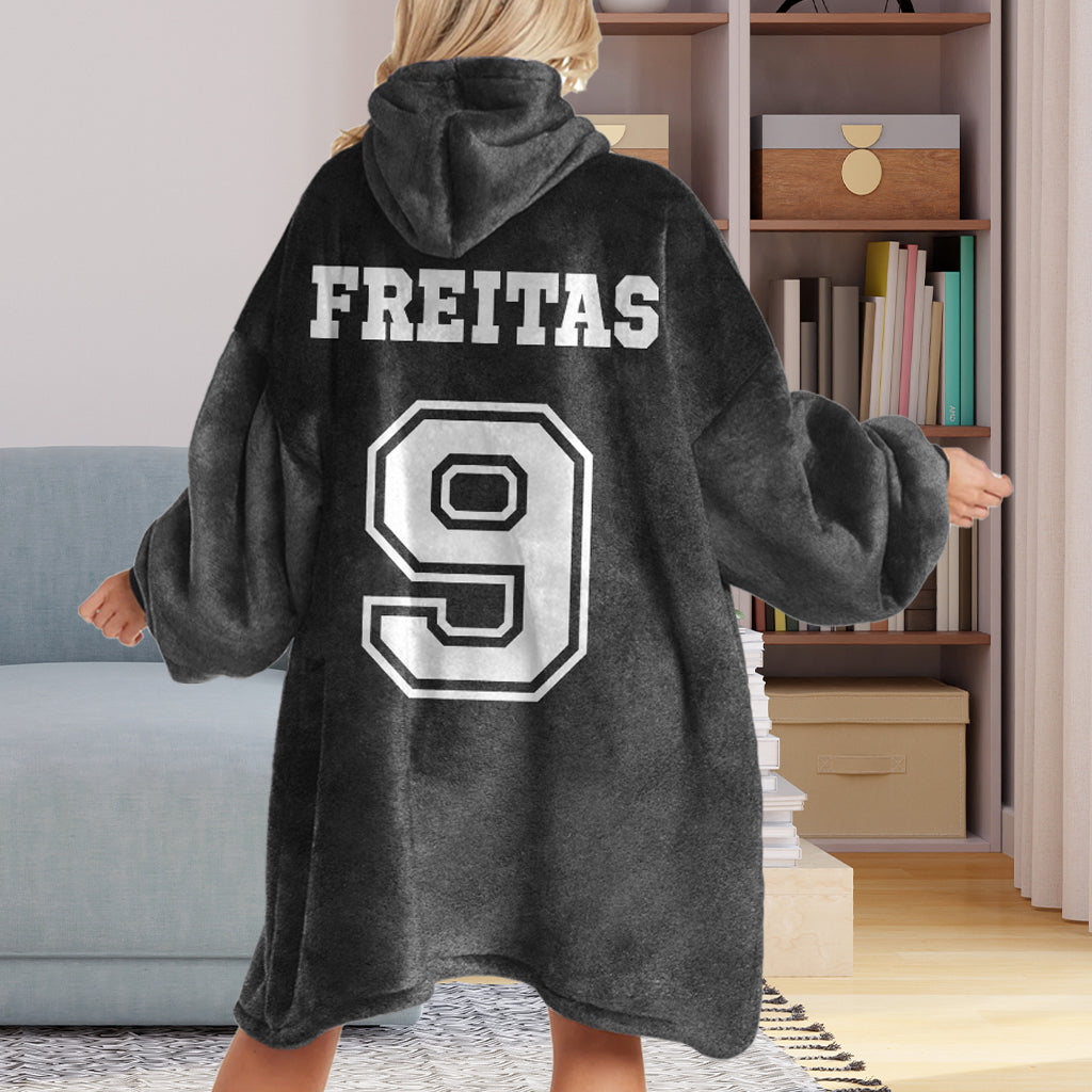 Amateurs de sport, allez l'équipe ! - Couverture-sweat à capuche personnalisée en forme de baseball