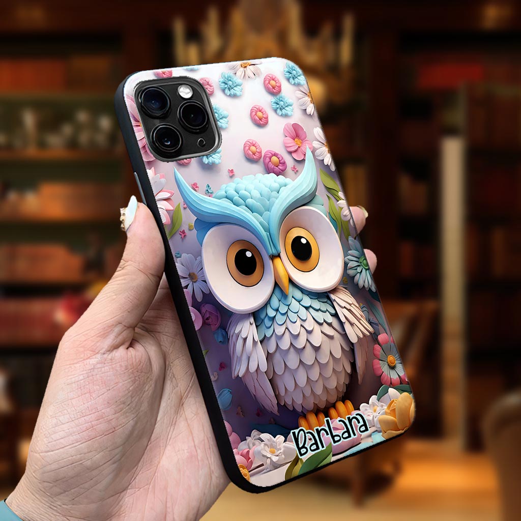 Cool Owl - Personalized Owl Phone Case