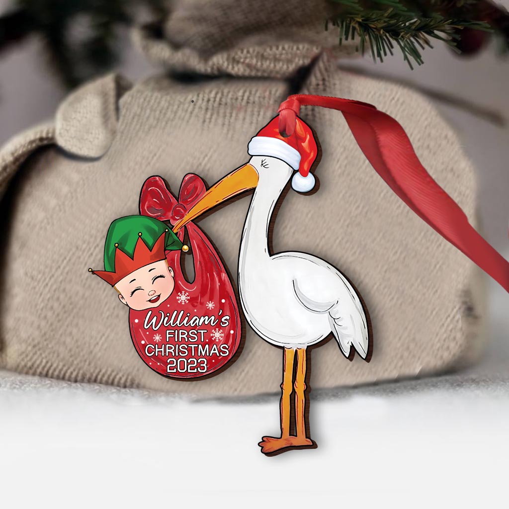 Premier Noël de bébé - Ornement personnalisé pour nouveau-né