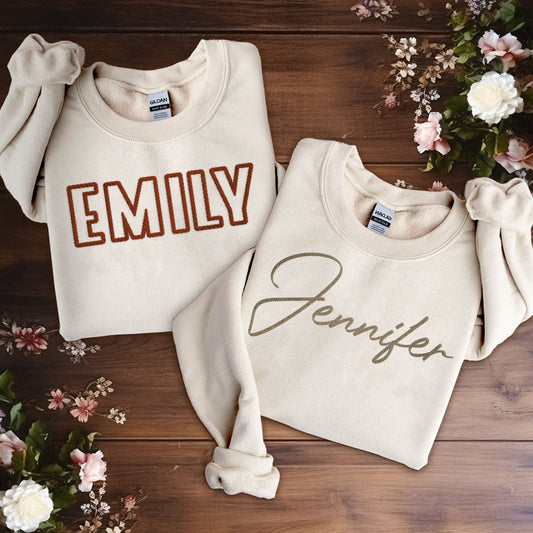 Pull brodé personnalisé avec nom - Meilleure amie