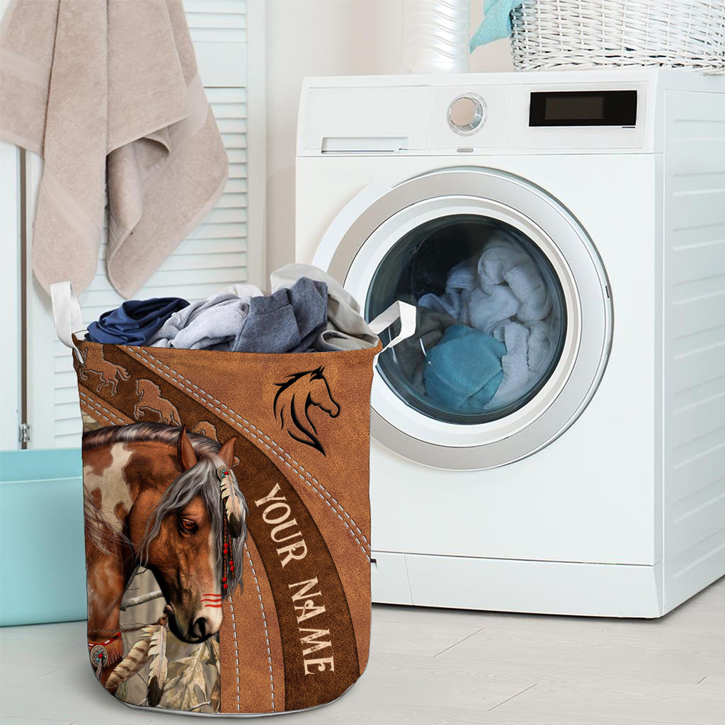 J'adore les chevaux - Panier de rangement personnalisé pour chevaux