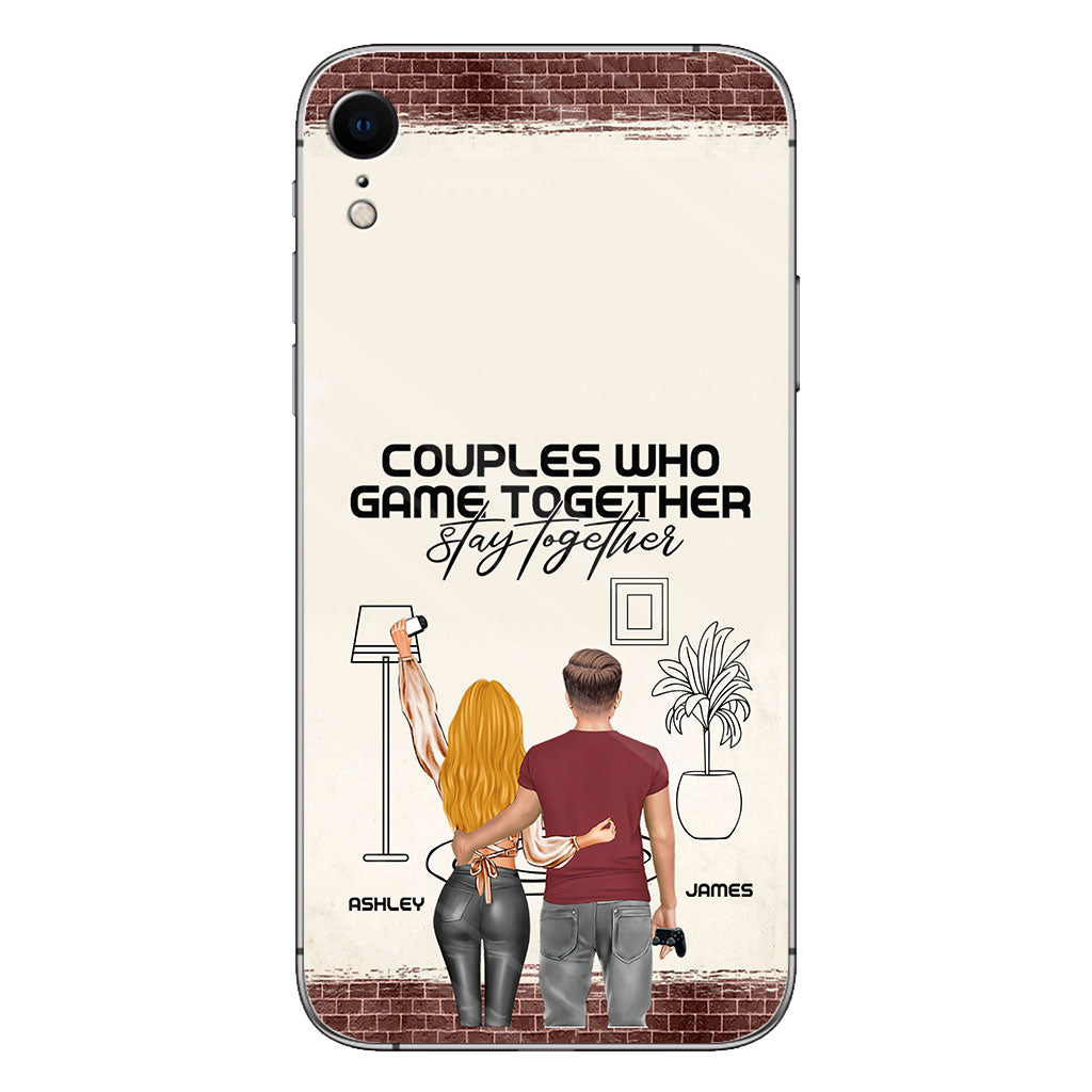 Les couples qui jouent ensemble restent ensemble - Coque de téléphone personnalisée pour jeux vidéo