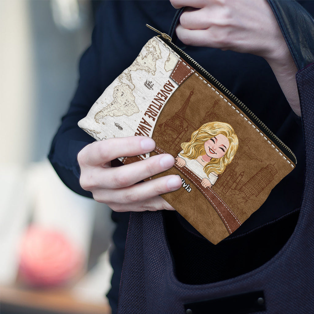 L'aventure vous attend - Pochette de voyage personnalisée