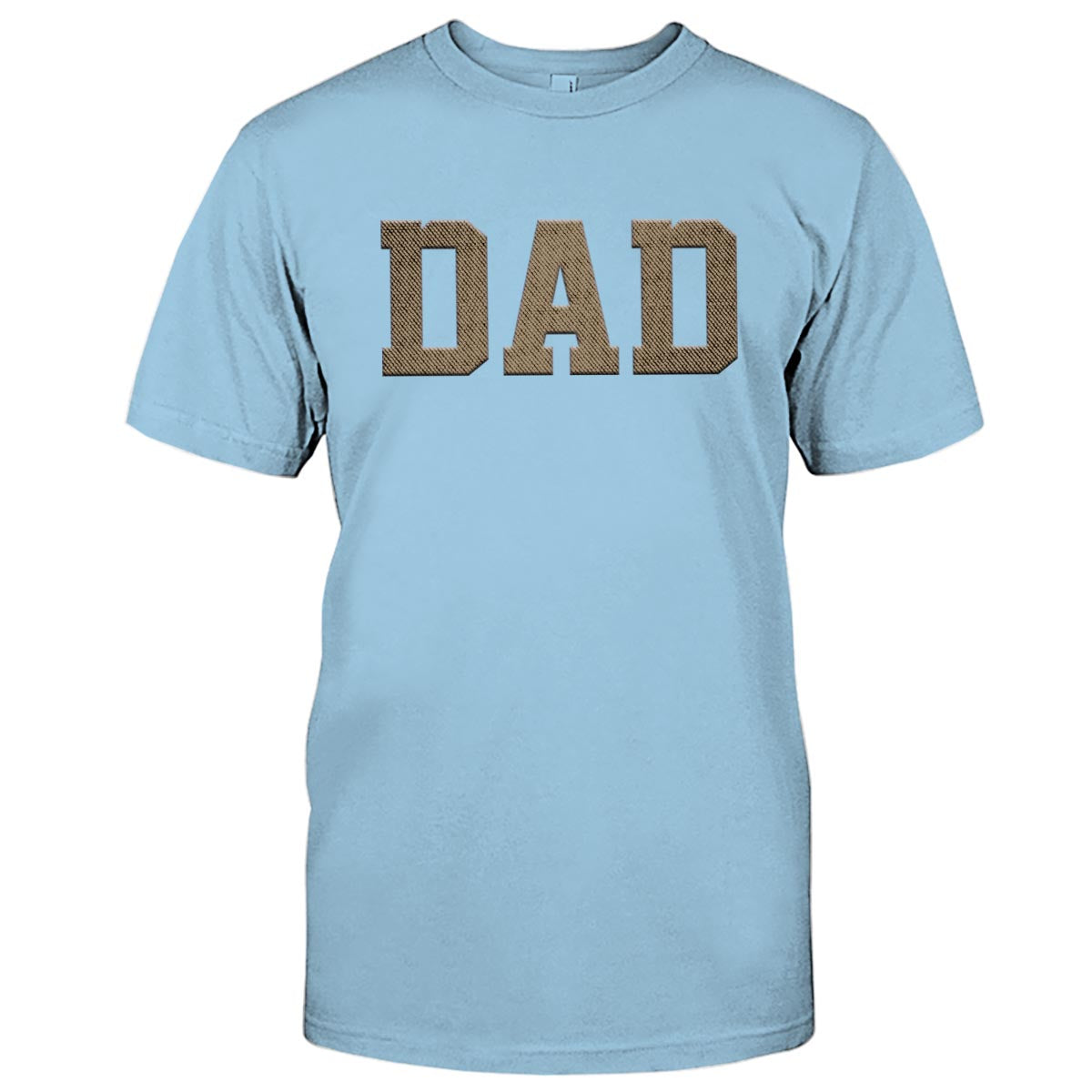 Custom Name - Personalized Father Embroidered T-shirt