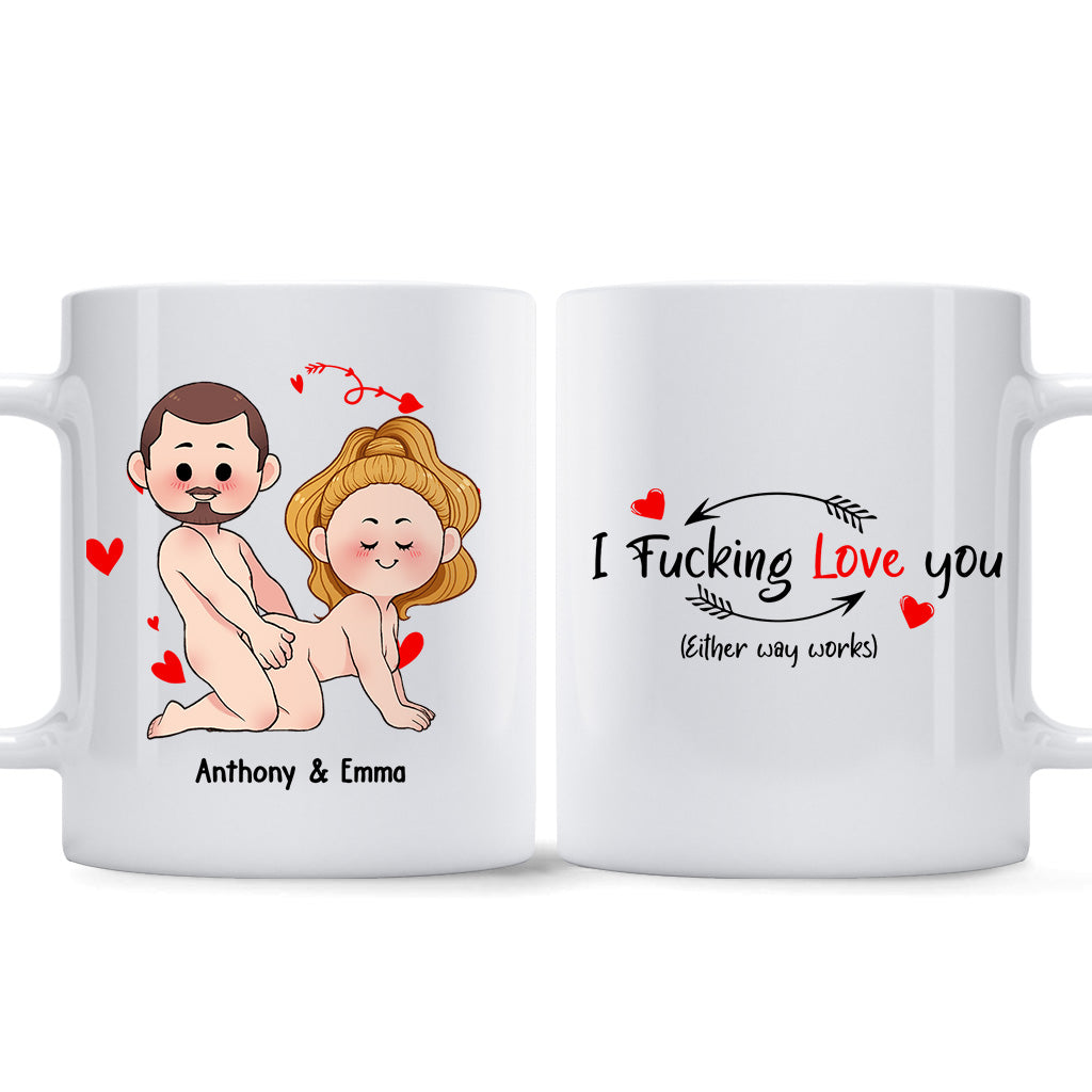Je veux juste que tu sois heureux - Cadeau pour couple (mari, femme, petit ami, petite amie) - Mug personnalisé