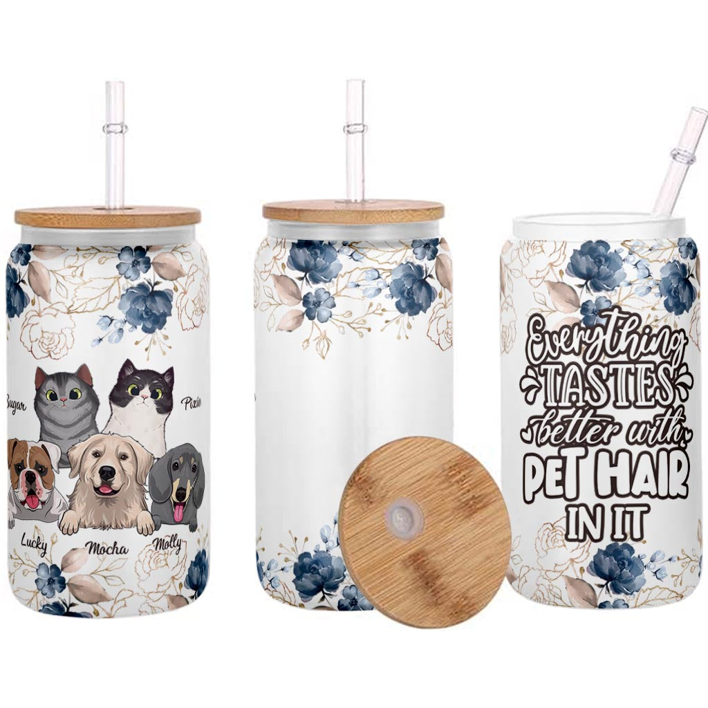Tout a meilleur goût - Cadeau pour amoureux des chiens - Verre à canette personnalisé