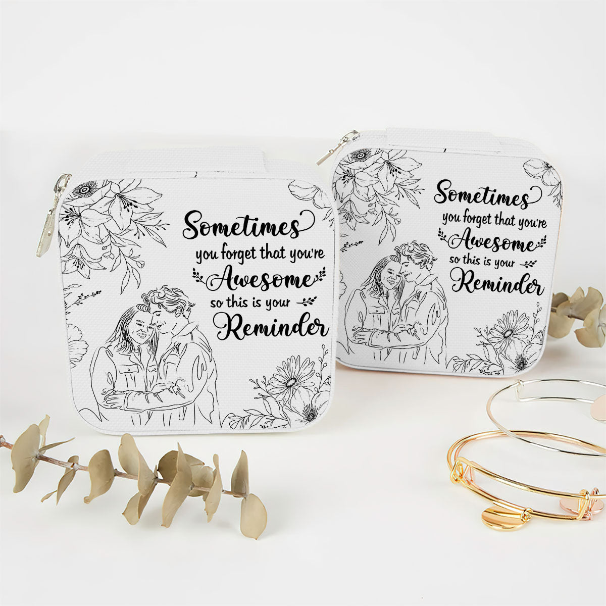 Vous êtes génial·e·s - Boîte à bijoux personnalisée pour couple