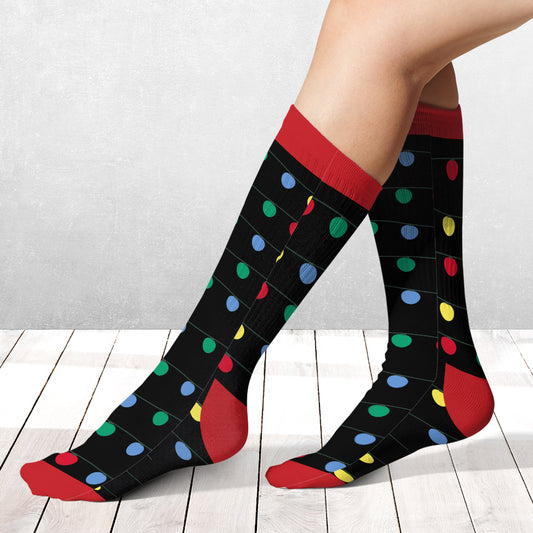 Tout ce que je veux pour Noël - Chaussettes personnalisées pour couples