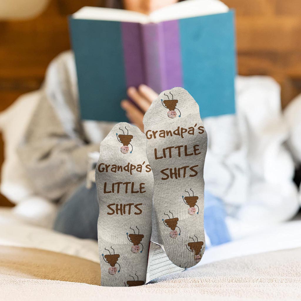 Dad's Little Cuties - Gift for dad, grandpa, mom, uncle, aunt, grandma - Personalized Socks