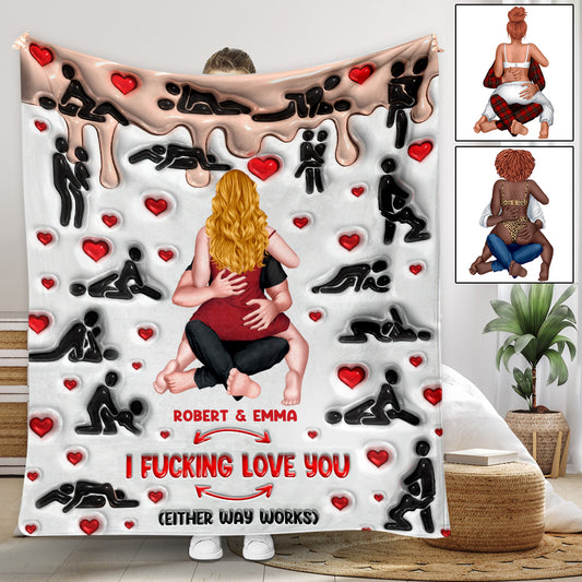 Je t'aime - Couverture personnalisée pour couple