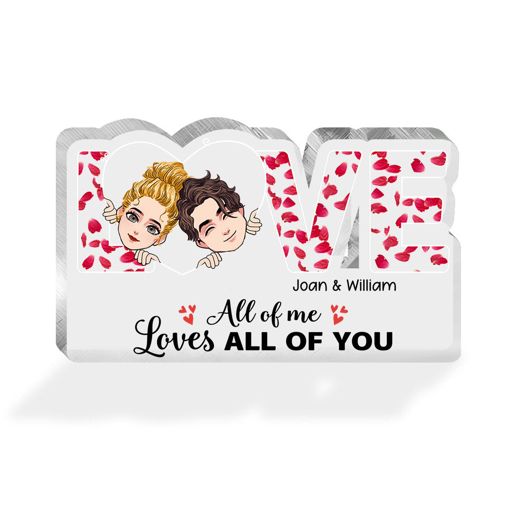 « This Is Us » - Cadeau pour couple (mari, femme, petit ami, petite amie, amoureux des chiens) - Plaque acrylique personnalisée.